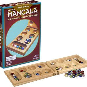 Real Wood Folding Set, with Multicolor Stones by Pressman